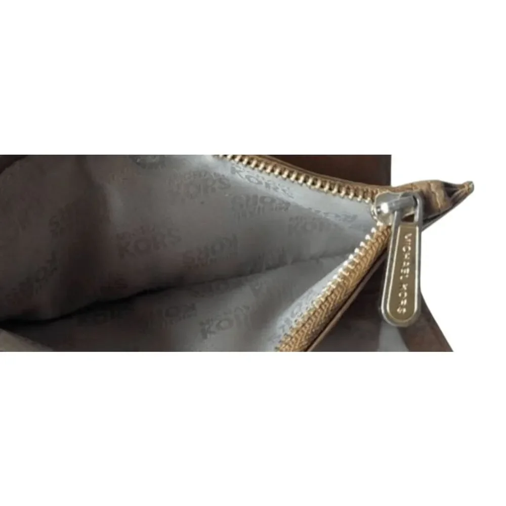 MICHAEL KORS Saratoga Camel Leather Wallet